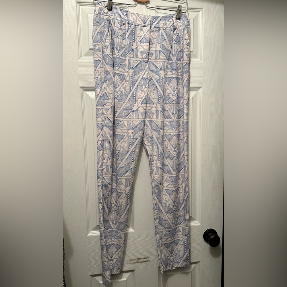 Mara Hoffman geometric/tribal/art deco print trousers size 8.